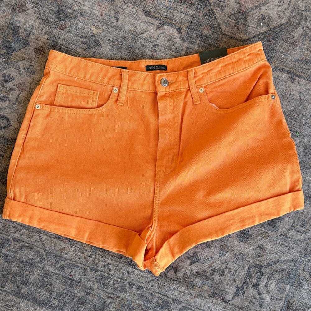 Wild Fable Vibrant Orange Jean Shorts